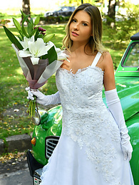 NuPornstars presents: Naughty bride Rebecca Volpetti takes a photographer assistant's stiff dick