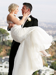 NuPornstars presents: Hot blonde Anikka Albrite consummates her marriage vows after getting married