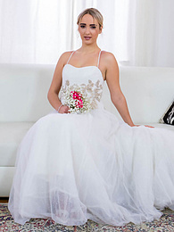 NuPornstars presents: Blonde bride Anna Khara has sex with the groom and a photographer at once