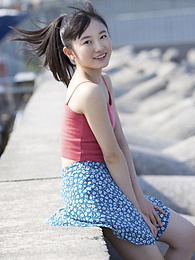 NuPornstars presents: Asian teen Chisaki Morito demonstrates her tiny tits and demonstrates her exposed body outdoors